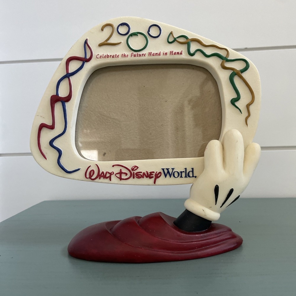 Walt Disney World 2000 Picture Frame "Celebrate the Future Hand in Hand"